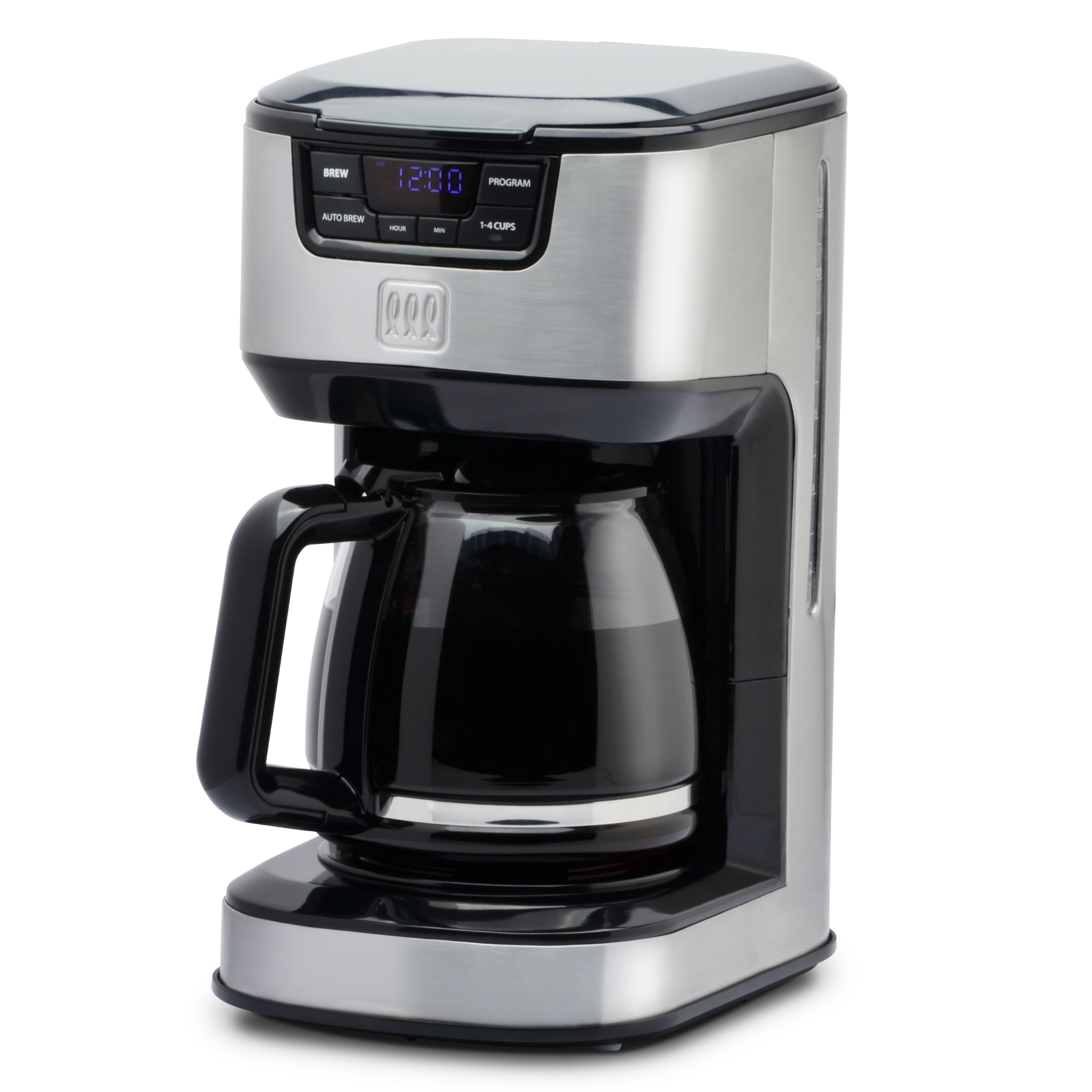 Toastmaster 12-Cup Digital Drip Coffee Maker - Programmable Automatic Coffee Machine - Kitchen Appliance with Keep Warm Setting