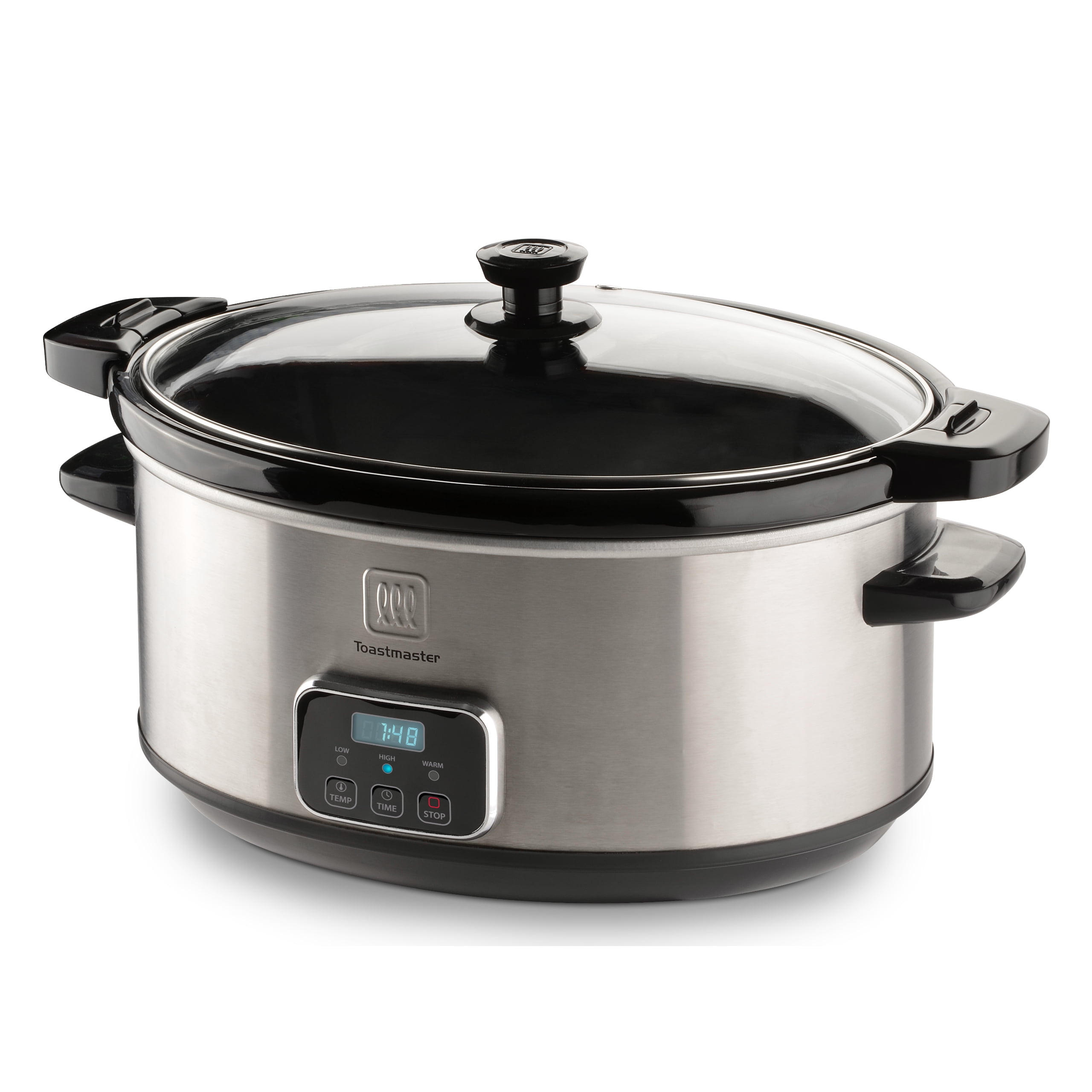 7-Quart Brushed Stainless Steel Digital Slow Cooker