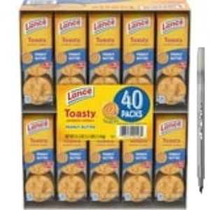 Toasty Peanut Butter Sandwich Crackers, 1.29 oz., 40 pk.