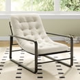 thumbnail image 1 of Toauuo Accent Chair, Sherpa Boucle Arm Chair, Mid Century Modern Ergonomic Chair, High Density Sponge Reading Chair with Metal Frame, Soft Breathable Fabric for Living Room Bedroom Balcony, 1 of 7