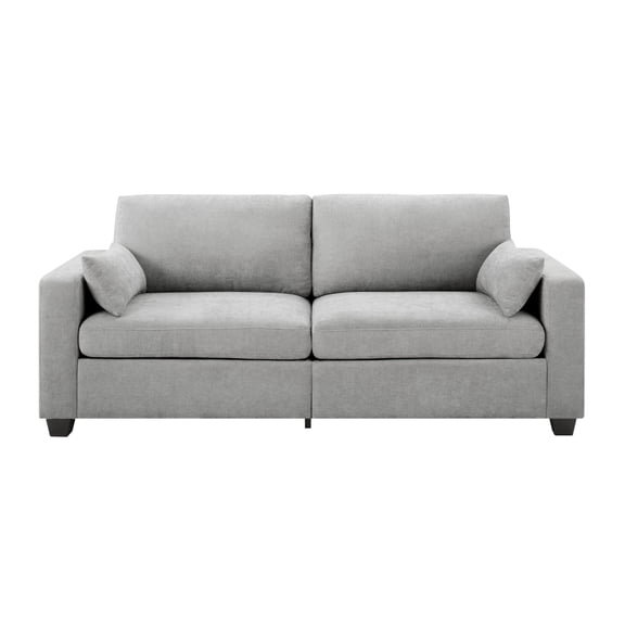 Toauuo Modern Loveseat Sofa for Living Room, Removable Cover, Spring Cushions, Solid Wood Frame, Wide Armrest, 850 lbs Load-Bearing, Perfect for Small Space