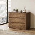 thumbnail image 1 of Toauuo Vintage Oversized Nightstand, 3-Drawer Bedside Table Side Table Small Dresser with Fluted Drawers, Sturdy Engineered Wood for Bedroom Living Room Dorm, 1 of 7