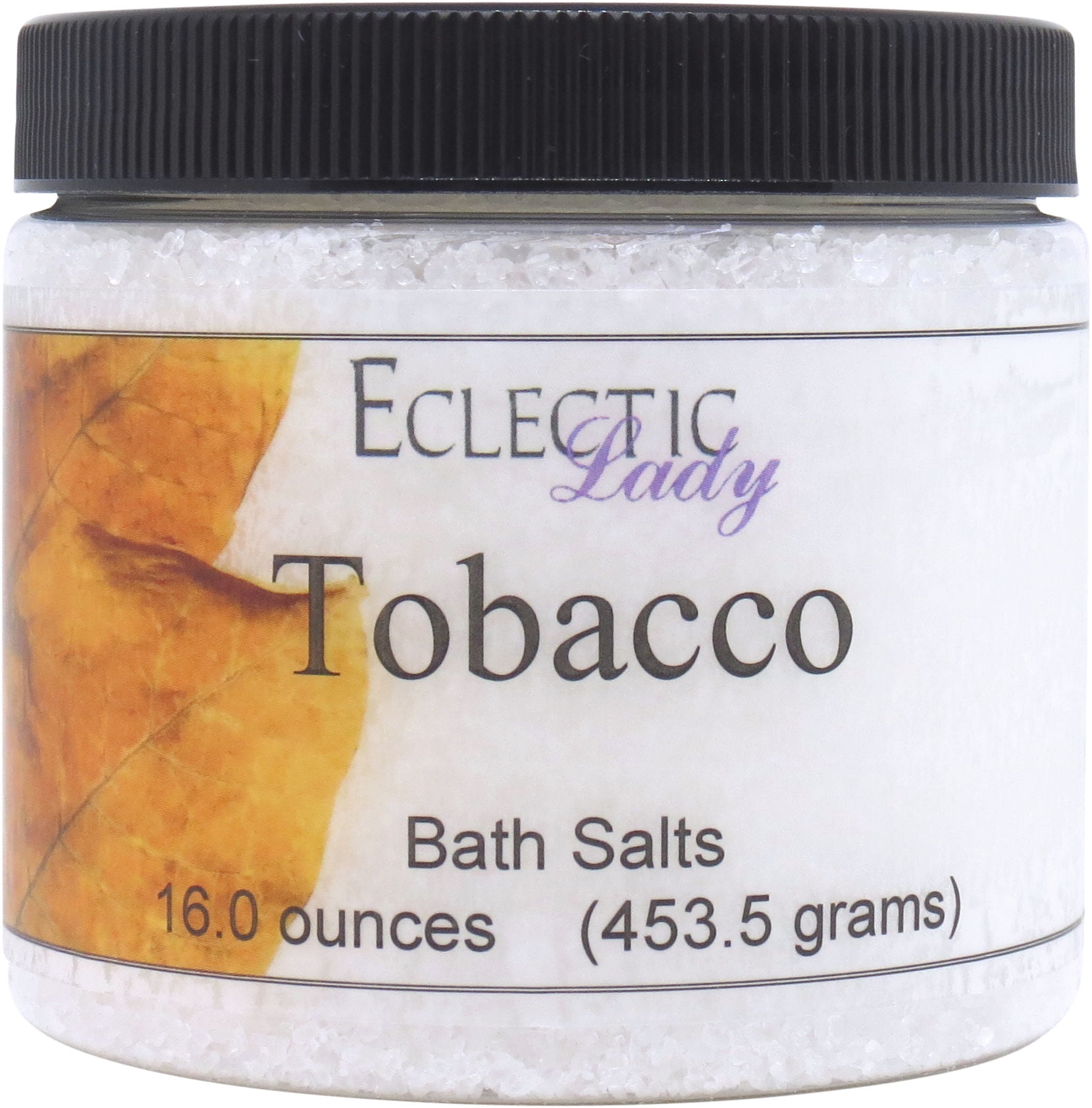 Tobacco Bath Salts by Eclectic Lady, 16 ounces