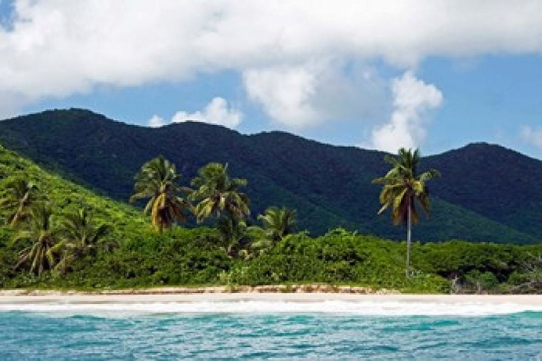 Tobacco Beach Antigua West Indies Caribbean Canvas Art - Nico Tondini DanitaDelimont (22 x 15)