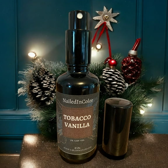 NailedInColor Tobacco N Vanilla Beard Oil, Moisturizing, Vegan, Cruelty-Free