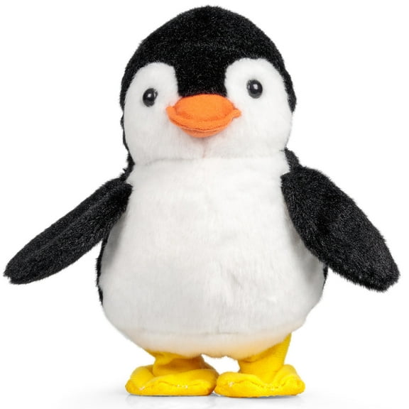 Tobar: Animigos Dancing Penguin - Black & White - Cuddly Animated Plush Pet, Waddles-Squeaks-Flaps Its Wings, Fun Interactive Toy, Toddlers-Kids 18Mo+