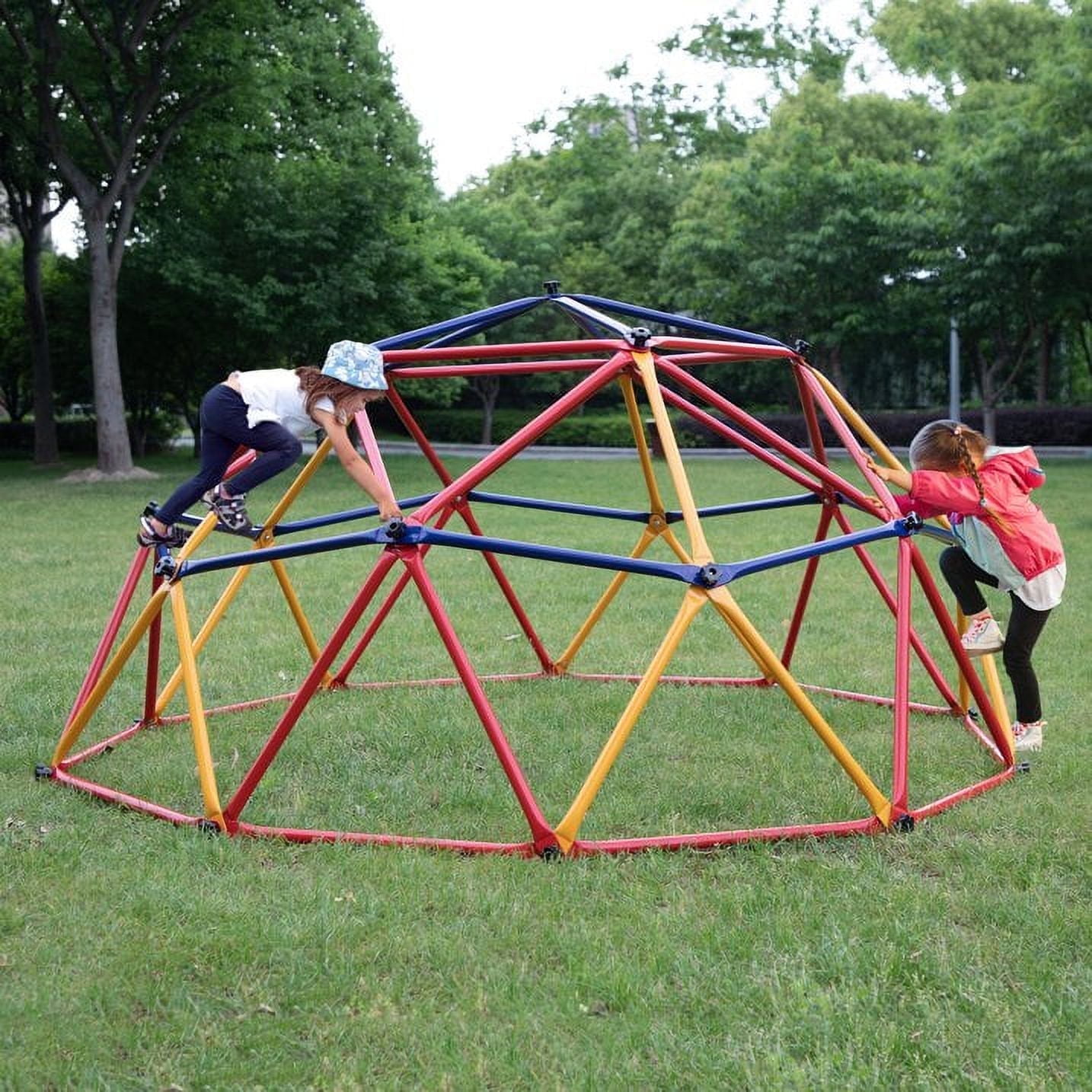 Climbing Dome 12 FT With Hammock 1000lb Capacity Jungle Gym For
