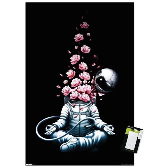 Tobe Fonseca - Astro Meditation Roses Wall Poster, 22.375" x 34"
