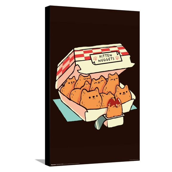 Tobe Fonseca - Kitten Nuggets Canvas Wall Poster, 14.725" x 22.375"