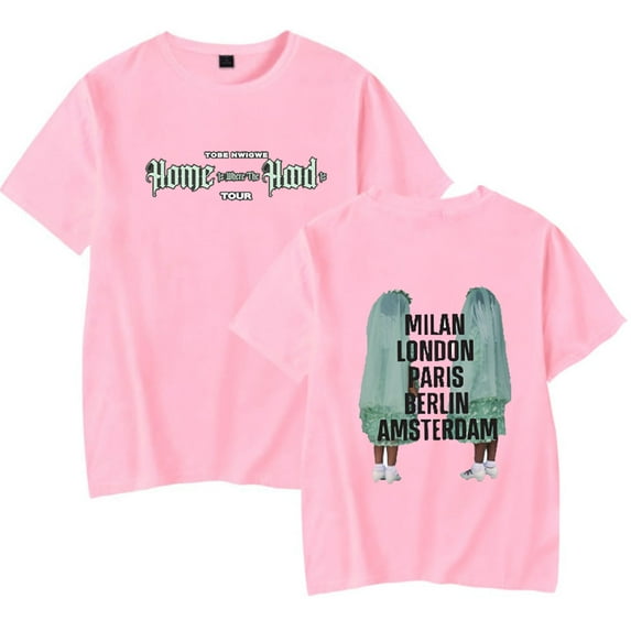 Tobe Nwigwe 2025 Home Is Where The Hood Is Tour T-Shirts Merch Women Clothes Trend Casual Short Sleeve Top