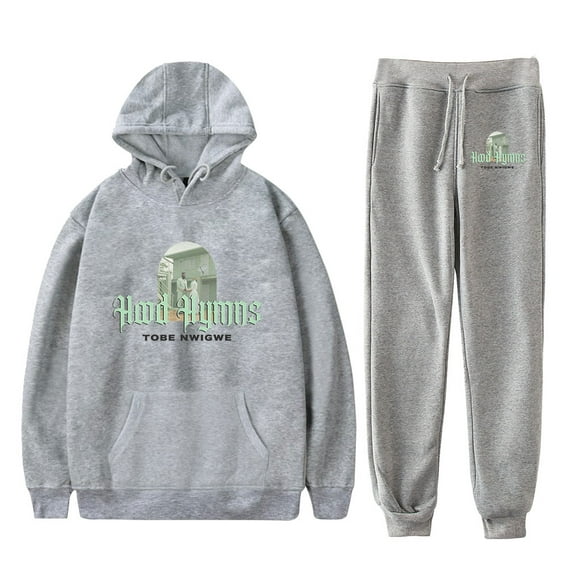Tobe Nwigwe Hood Hymns Merch Hoodie and SWEATPANTS set pop print Unisex Casual Street Clothing