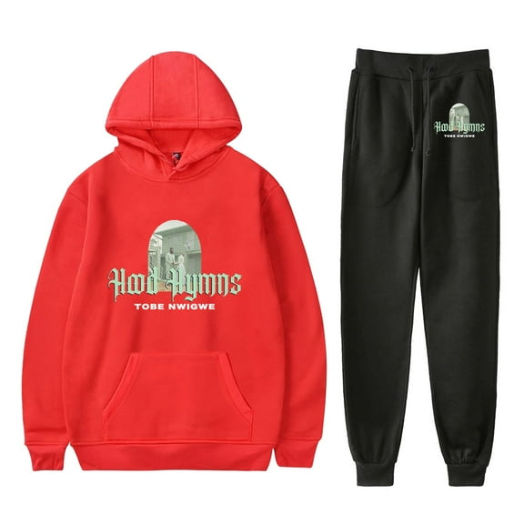 Tobe Nwigwe Hood Hymns Merch Hoodie and SWEATPANTS set pop print Unisex Casual Street Clothing
