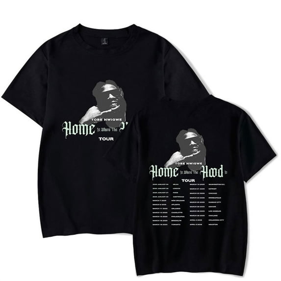 Tobe Nwigwe Tour 2025 Merch Women Men Fashion Clothes Trend Casual Short Sleeve Top
