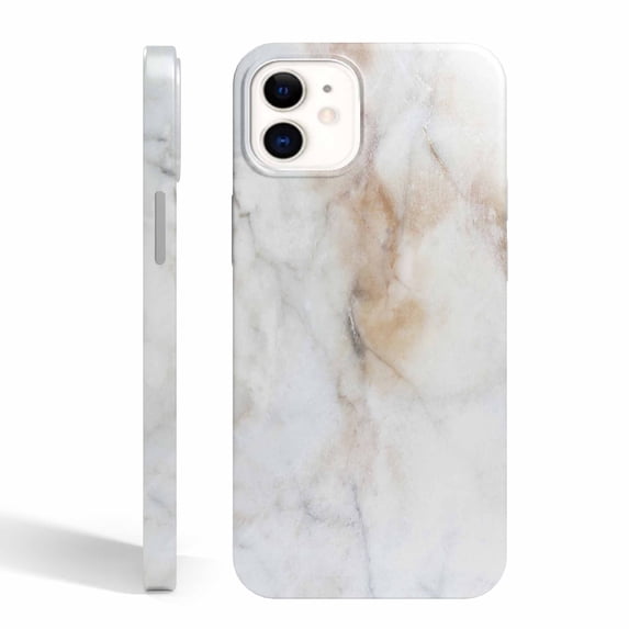 Tobelint Real Marble Texture Case for iPhone 11, Slim Full Protective Cover with Side Print #10