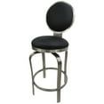 thumbnail image 1 of Tobias Designs 26" Contemporary Stainless Steel Swivel Counter Stool in Black, 1 of 2