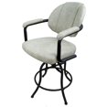 thumbnail image 1 of Tobias Designs 26" Vinyl Swivel Tilt Counter Stool in Innova Albaster and Black, 1 of 2