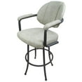 thumbnail image 1 of Tobias Designs 26" Vinyl Swivel Counter Stool in Innova Albaster and Gray, 1 of 2