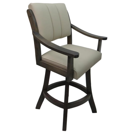 Tobias Designs Casa 26" Swivel Solid Wood Counter Stool in Ocean Beige