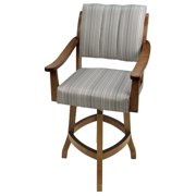 Tobias Designs Casa 26 Swivel Wood Counter Stool in Natural Fun/ Brown