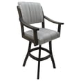 thumbnail image 1 of Tobias Designs Casa 34" Swivel Wood Extra Tall Bar Stool in Natural Fun/Gray, 1 of 2