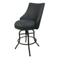 thumbnail image 1 of Tobias Designs Melisima 30" Swivel Metal & Vinyl Bar Stool in Gray, 1 of 2