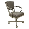 thumbnail image 1 of Tobias Designs Swivel Fabric/Metal Caster Dining Chair in Driftwood/Beige, 1 of 2