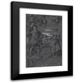 thumbnail image 1 of Tobias Stimmer 11x14 Black Modern Framed Museum Art Print Titled - Design for Glass Painting: Man and Woman in Architectural Setting (Second Half 1500s), 1 of 5