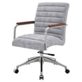 thumbnail image 1 of New Pacific Direct Tobin 23" Fabric Office Chair in Smash Gray/Chrome, 1 of 9