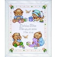 thumbnail image 1 of Tobin T21711 Baby Bears Birth Record Counted Cross Stitch Kit, 1 of 3