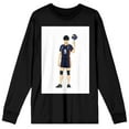 thumbnail image 1 of Tobio Kageyama Haikyu Anime Cartoon Character Men's Long Sleeve Graphic Tee-M, 1 of 1