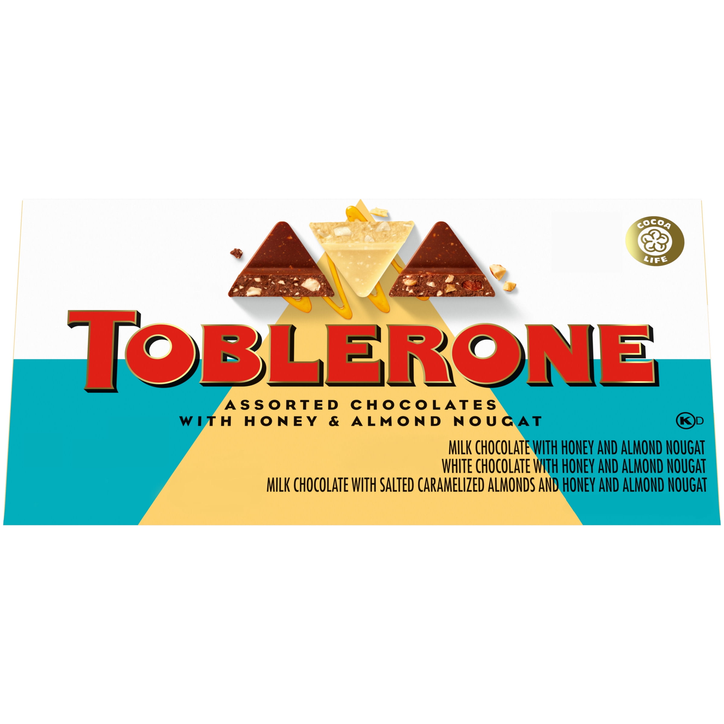 Toblerone Swiss Chocolate Gift Set (Milk, White, Crunchy Salted