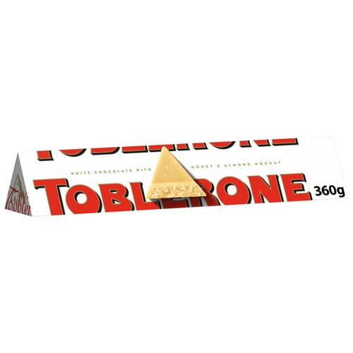 Toblerone White Chocolate 340g, British Import (Pack of 3)