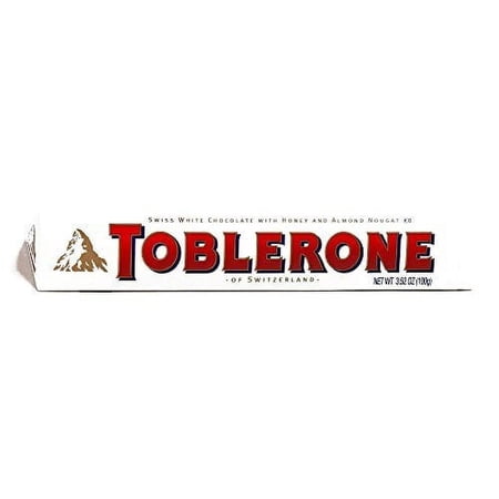 Toblerone White Chocolate Bar 3.52 oz each (2 Items Per Order)