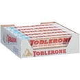 thumbnail image 1 of Toblerone of Switzerland swiss white chocolate with honey & almond nougat candy bar, 100-gram box (case of 20), 1 of 5