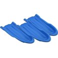 thumbnail image 1 of Toboggan Snow Sled for Kids and Adults, 46" Heavy Duty Plastic Open Back Slider with Handles and Hole for Pull Ropes- (Ropes Excluded) Kid and Adult Winter Fun, Blue, 3 Pack, by Superio, 1 of 11