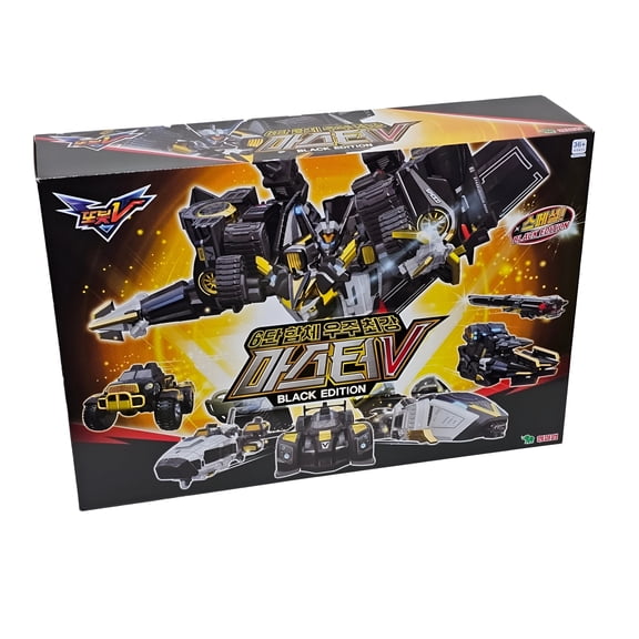 Tobot Master V Black Edition 6-in-1 Transforming Robot Toy 15th Anniversary Limited