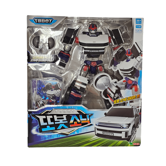 Tobot Sonic Transforming Robot Hyundai Santa Fe Vehicle to Robot with LED Striker Ball