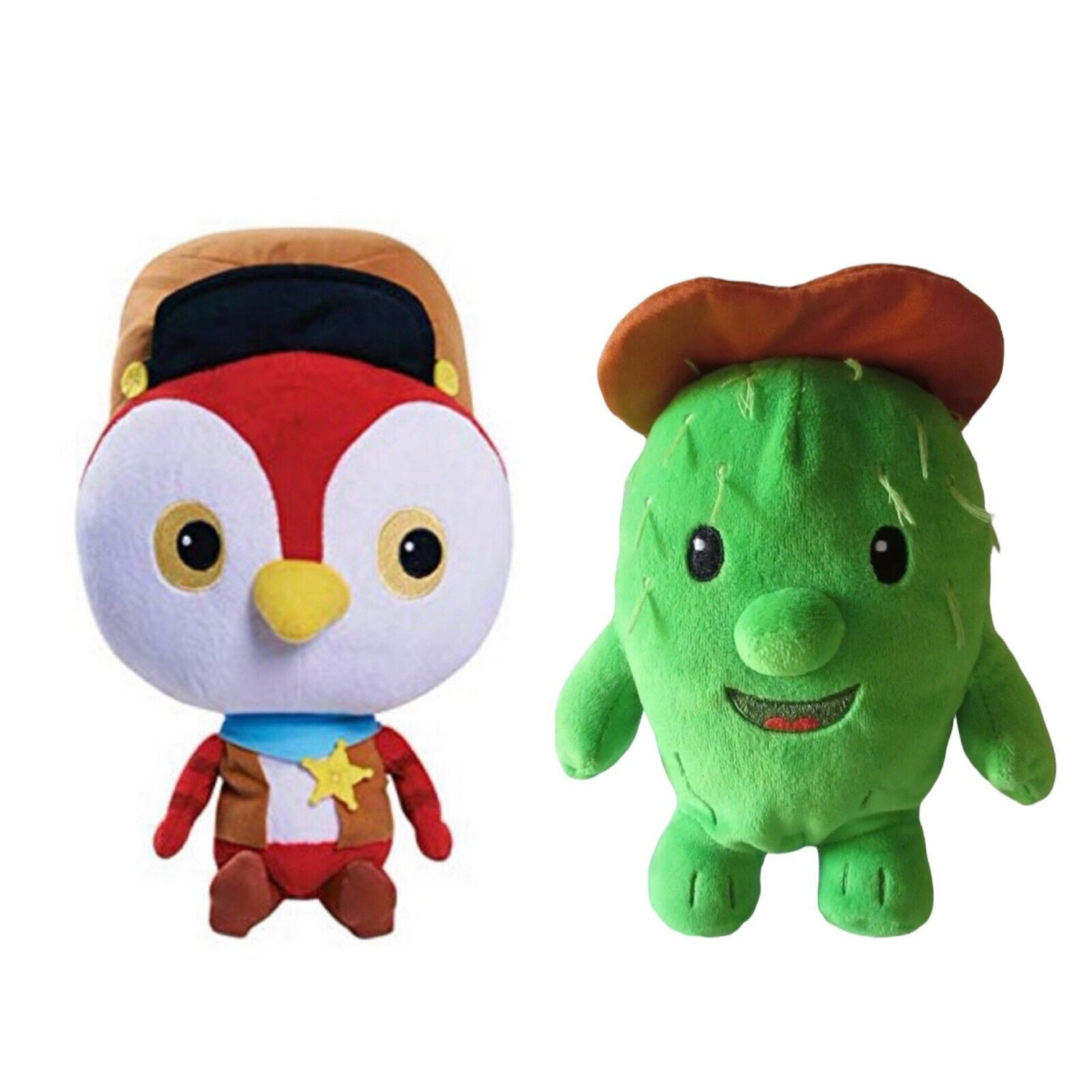 Toby Cactus & Peck Woodpecker Plush 2 Plush Dolls Set Wild West 8