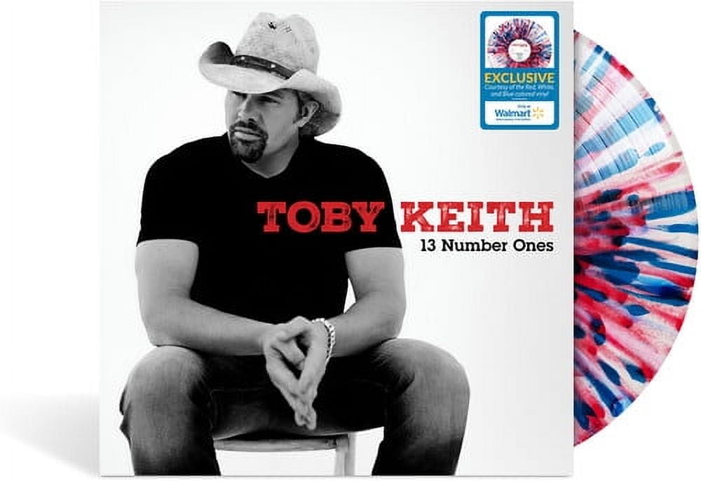 Toby Keith 13 Number Ones Red White Blue Vinyl LP