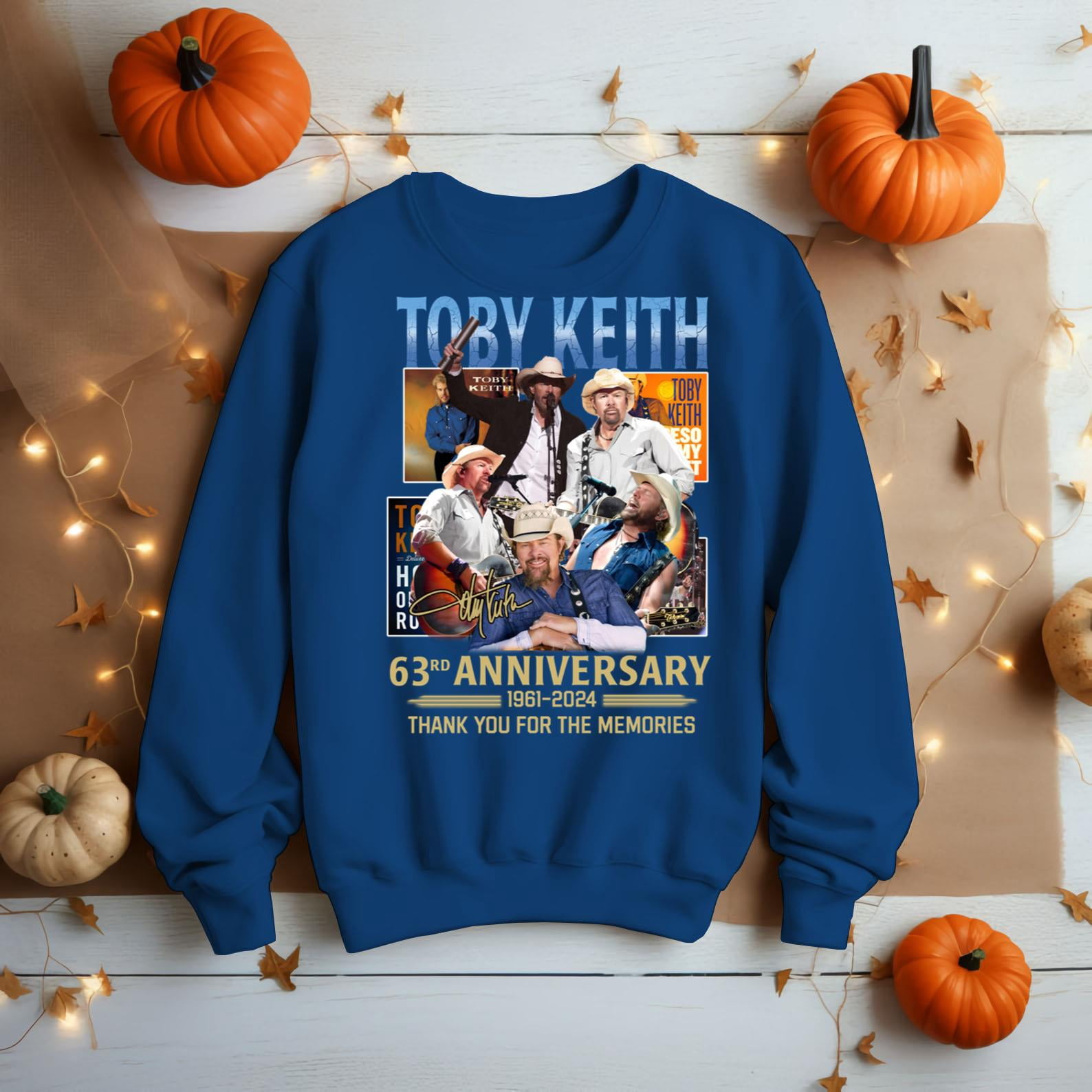 Toby Keith 63Rd Anniversary Shirt Thank You For The Memories S-5XL ...