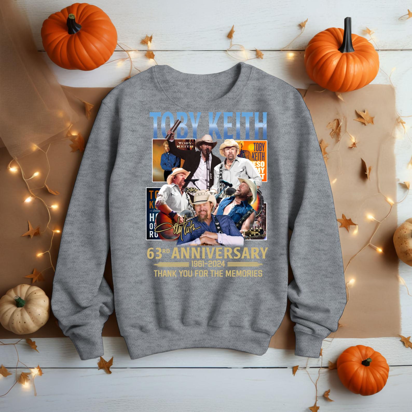 Toby Keith 63Rd Anniversary Shirt Thank You For The Memories S-5XL ...
