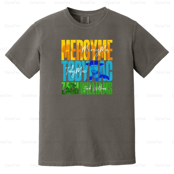 TobyMac, MercyMe, Zach Williams, 2024 Tour, Christian, Music, Fan Comfort Color T-Shirt V40971 Unisex, up to 4XL