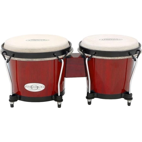 Toca 2100SR Synergy Synthetic Bongos, Red