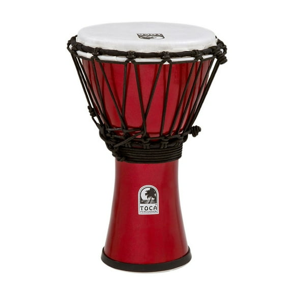 Toca TFCDJ-7MR Freestyle Colorsound 7-Inch Djembe - Metallic Red