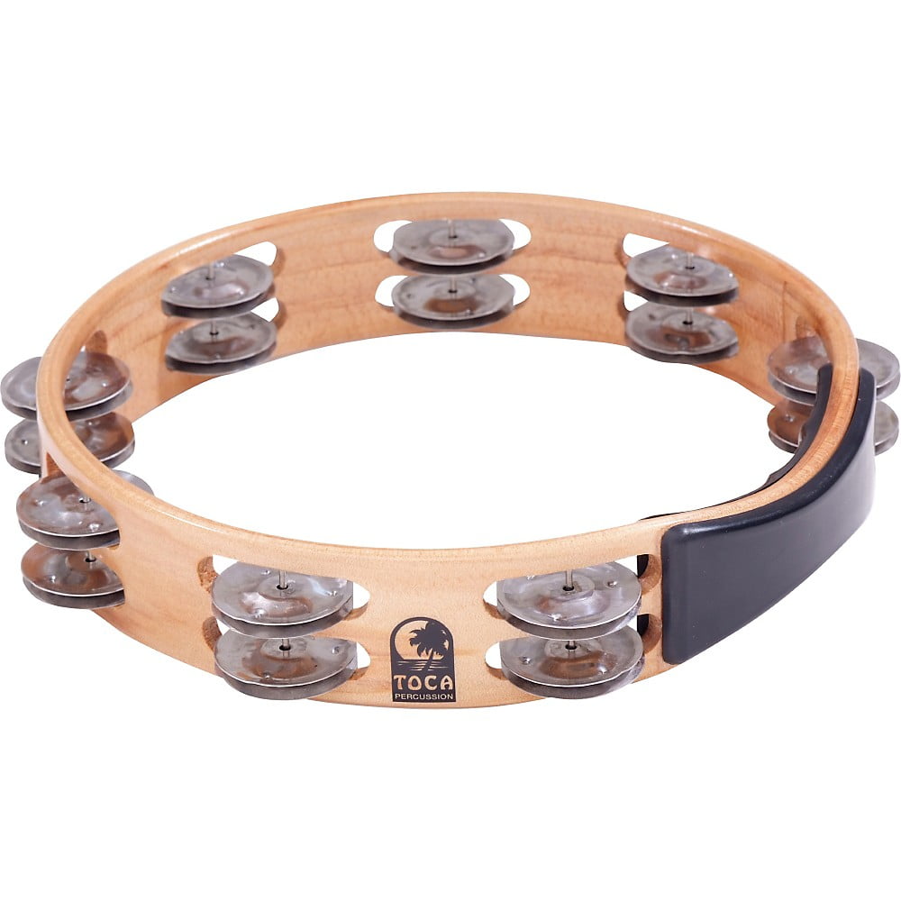 Toca Acacia Wood Double Row Tambourine 10 in. Walmart