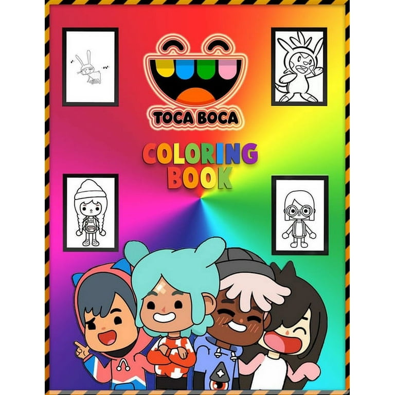 Toca Boca Coloring Book : Meaningful Gift For Kids Toca Boca and Toca Life  Pets Colorin Book, High Quality Pages, 8.5x11 size (Paperback)