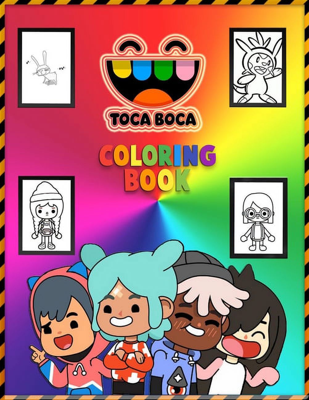 Toca Boca Coloring Book : Meaningful Gift For Kids Toca Boca and Toca Life Pets Colorin Book, High Quality Pages, 8.5"x11" size (Paperback) - image 1 of 1