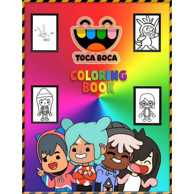Toca Boca Coloring Book : Meaningful Gift For Kids Toca Boca and Toca Life Pets Colorin Book, High Quality Pages, 8.5"x11" size (Paperback)