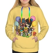 Toca Boca Life Party Sweatshirt For Womens Fashion Hoodies Pullover Athletic Daily Hoody Hooded Clothing Gift Small