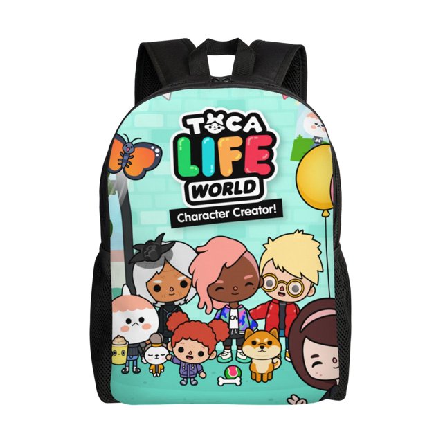 Toca Boca Life World Backpack Lightweight Unisex Basic Daypack Bookbag